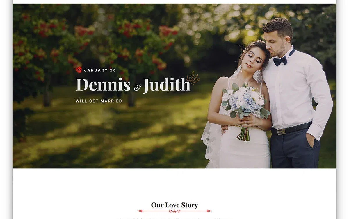 wedding website