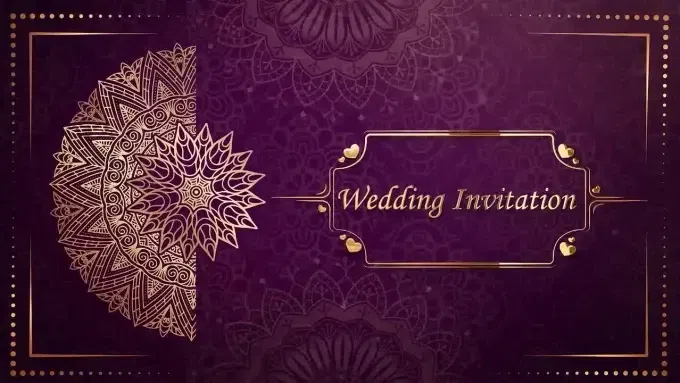 traditional wedding invitation